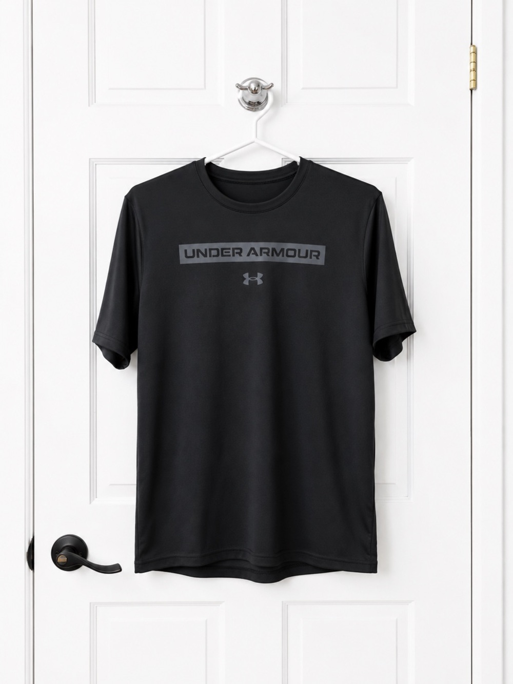 Under Armour Black Logo Short-Sleeve Athletic Tee